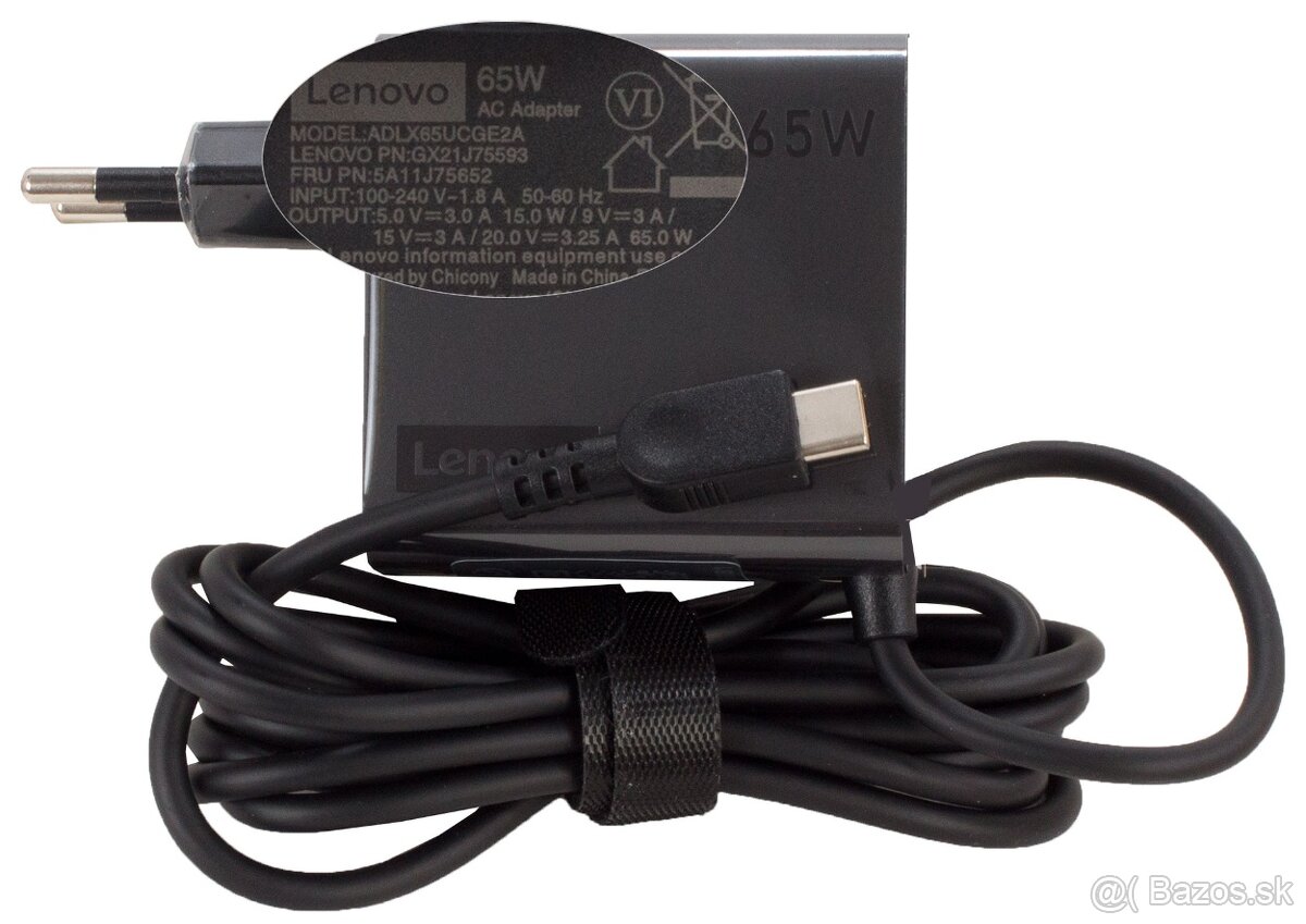 Úplne nové AC Adaptéry USB-C Lenovo 65W
