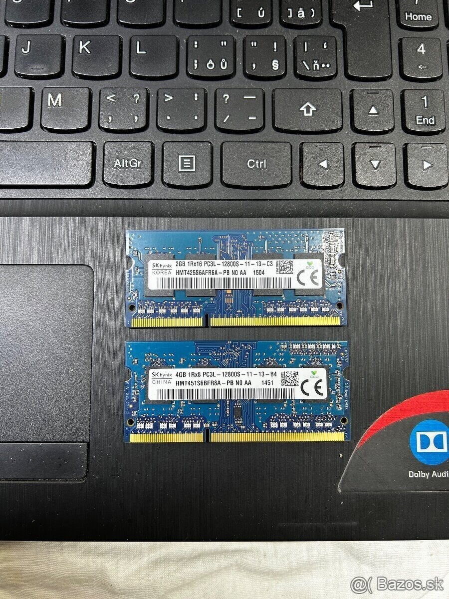 DDR3L SO-DIMM RAM do notebooku – SK Hynix 4GB + 2GB (6GB)