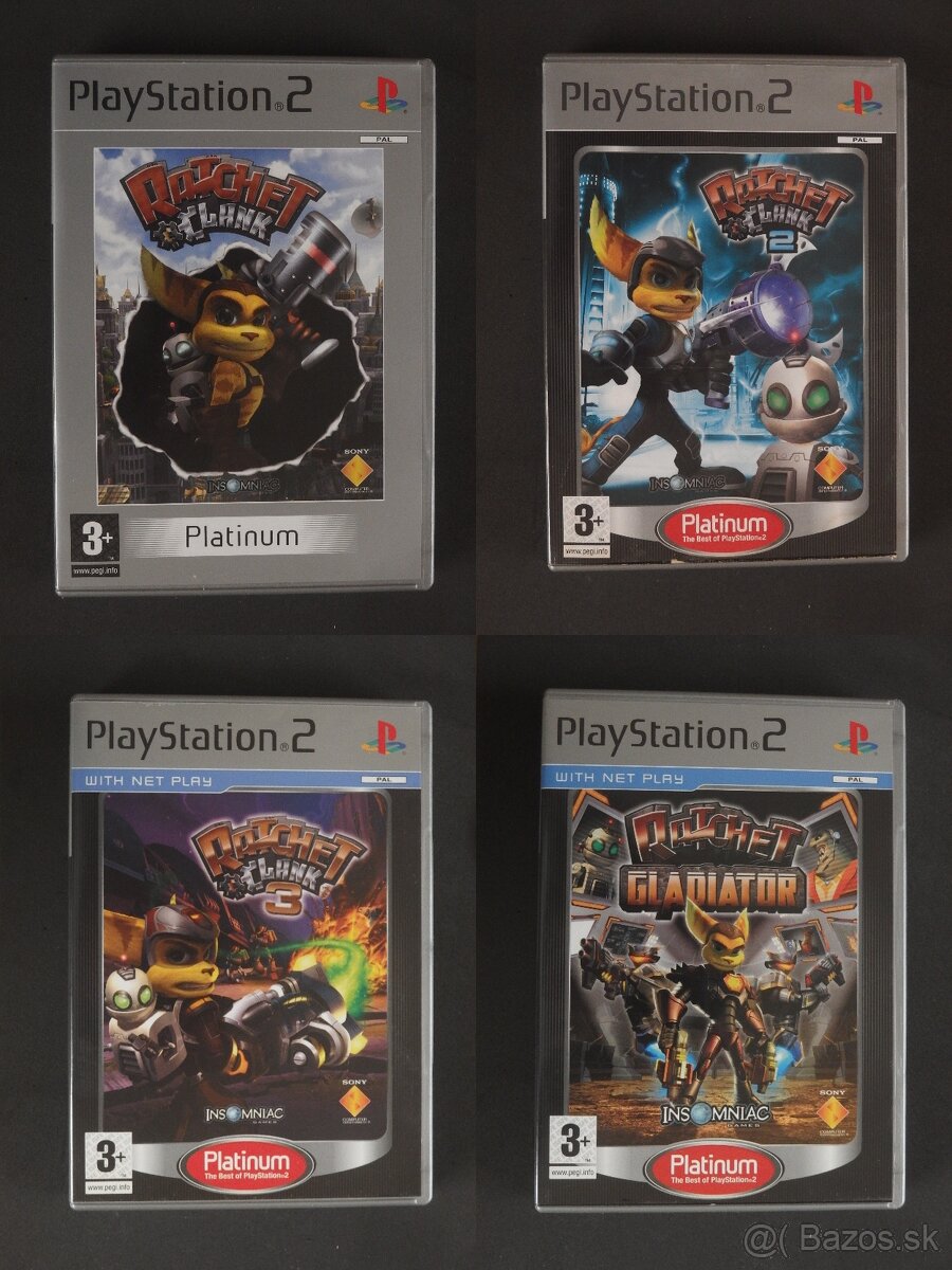 Hry na Playstation 2 - Ratchet, GTA, Crash a iné