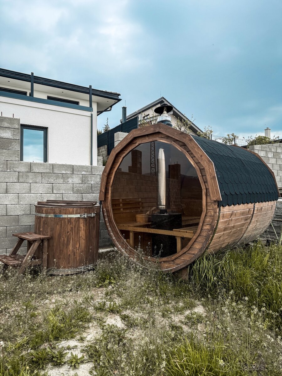 Sudova sauna 2,5m + ochladzovací súd