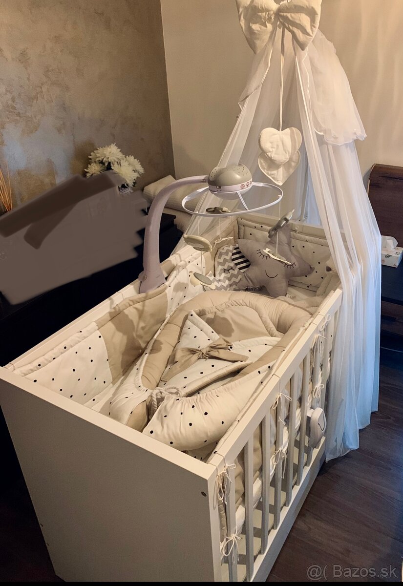 Vatelinove mantinely na detsku postielku pre babatko - na ob