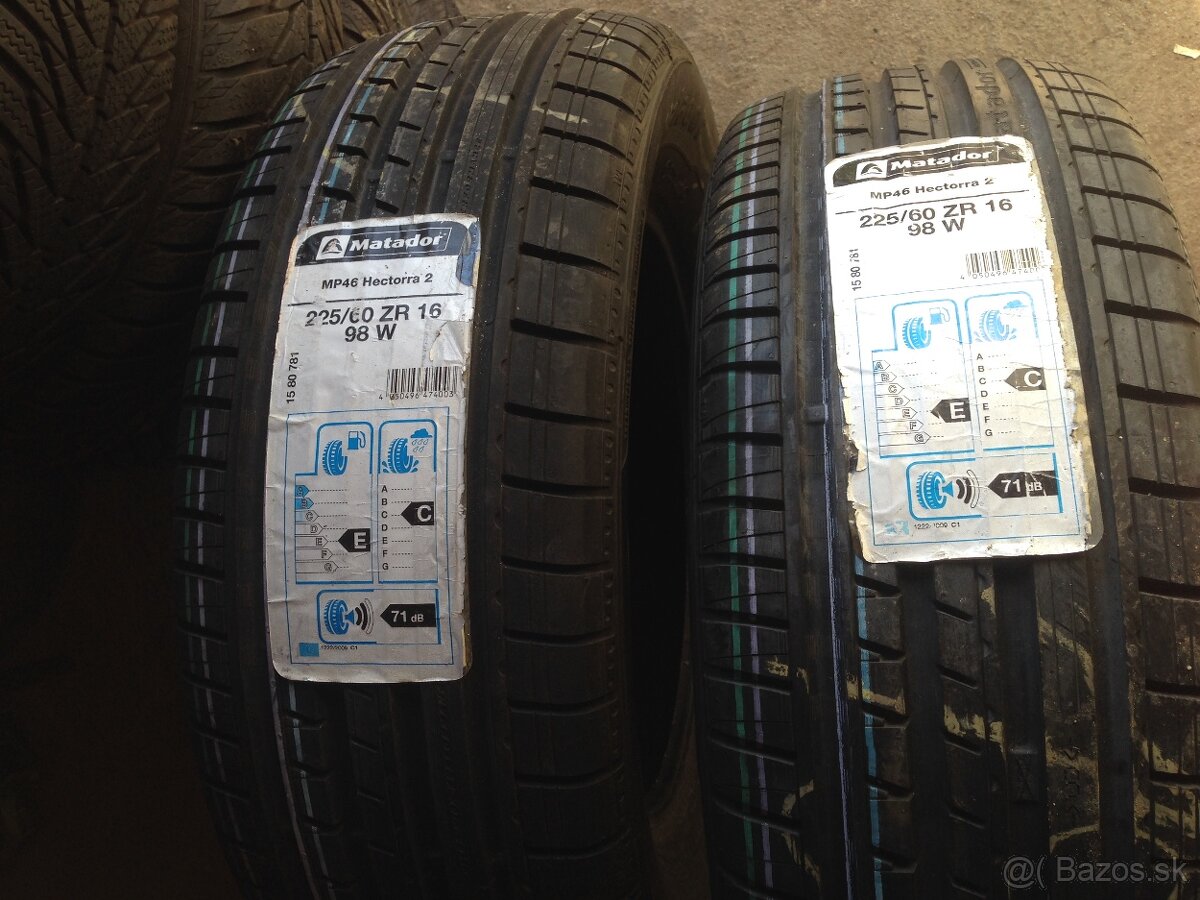 Predám 225/60r16 nove 8/2mm