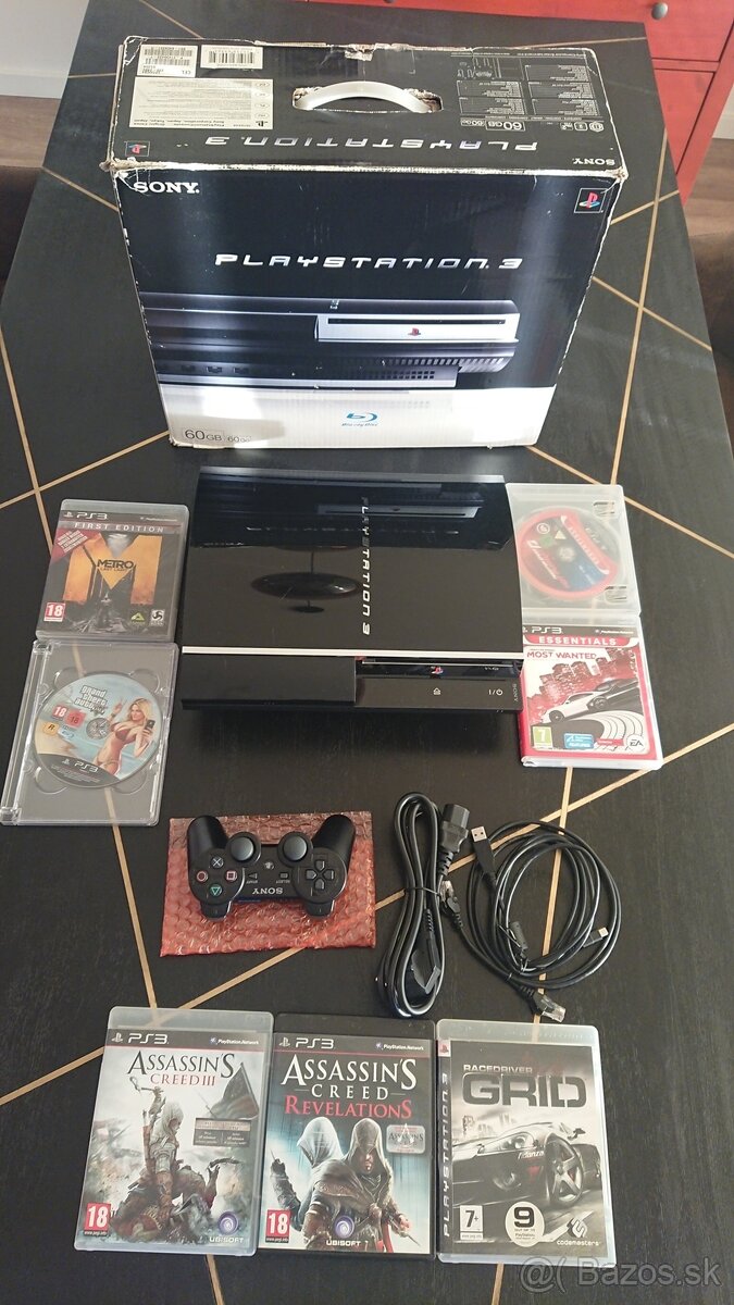 Playstation 3 FAT CECHC04 originál balenie + 7 hier