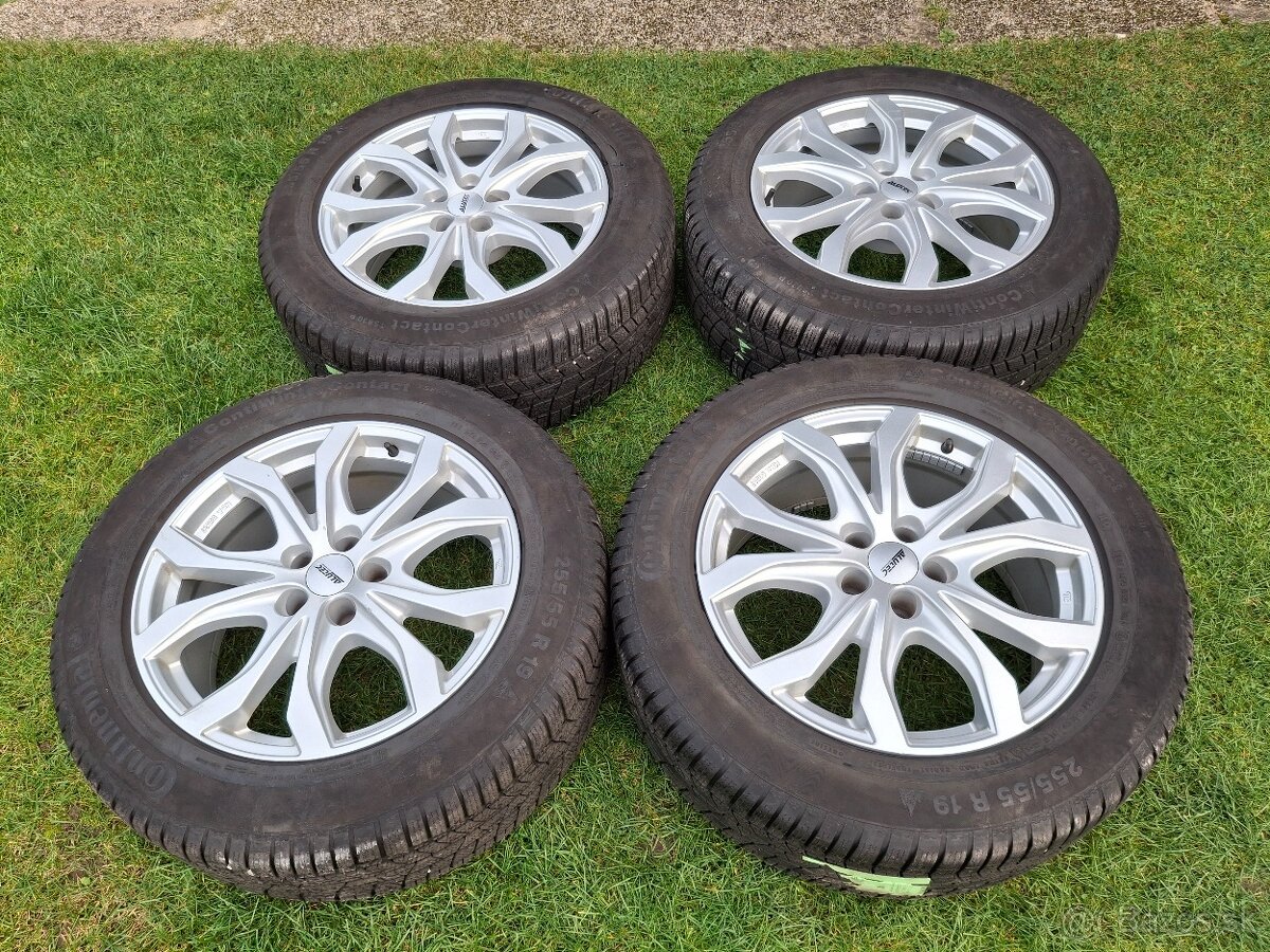 19" ALU 5x112 na AUDI Q7 + zimné 255/55 r19 Conti 8mm