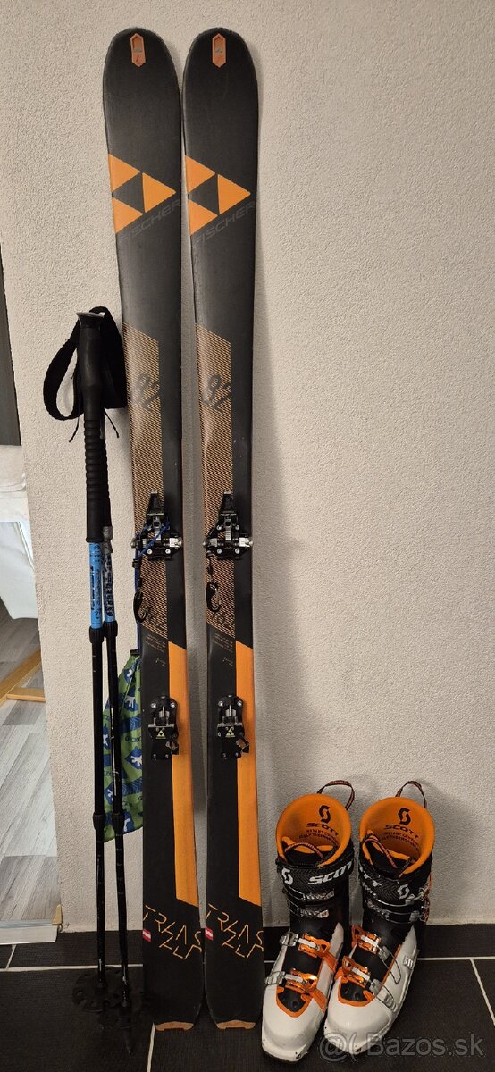 Predám skialpovy set Fischer + lyžiarky Scott.