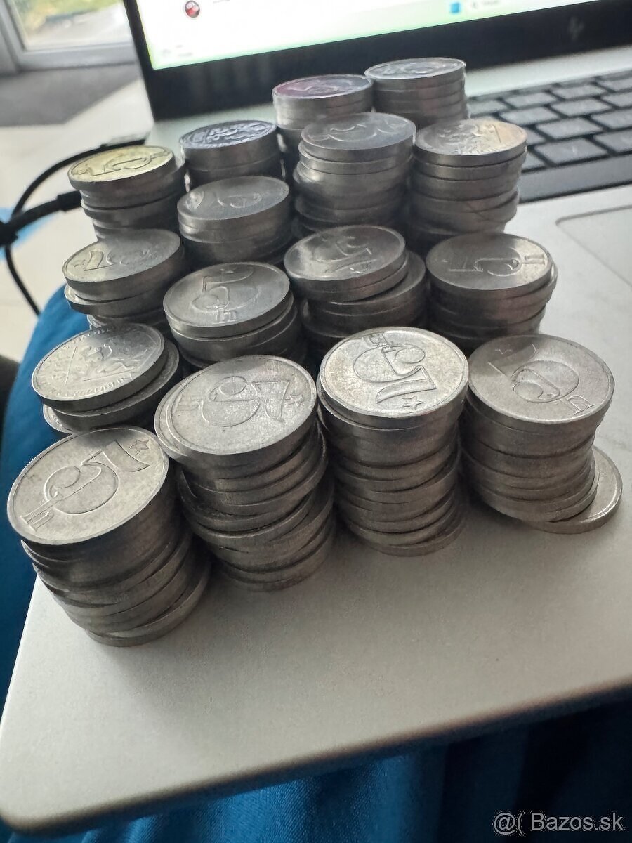 5 halierov Československo - 1979 v počte 297 ks