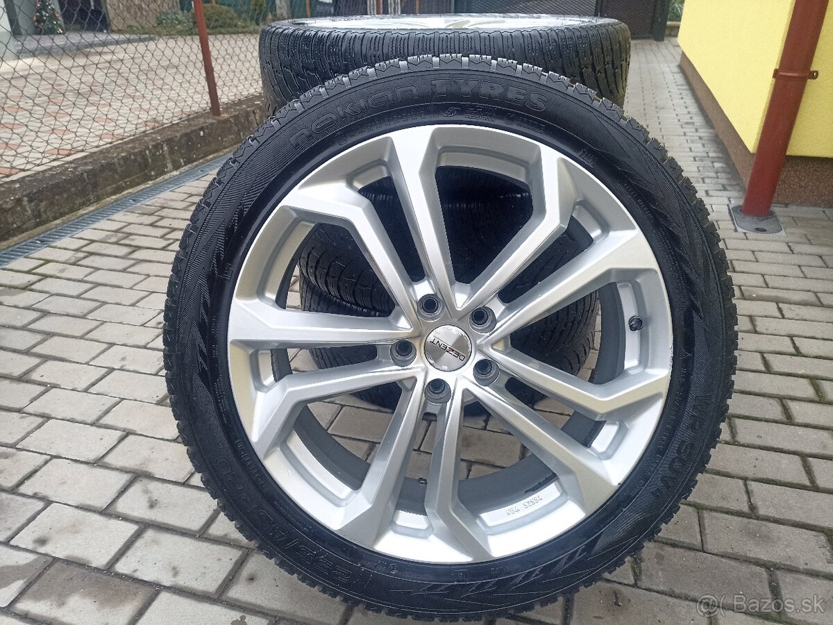 Dezent 8Jx20H2 ET48, pneumatiky Nokian zimné 255/45 R20