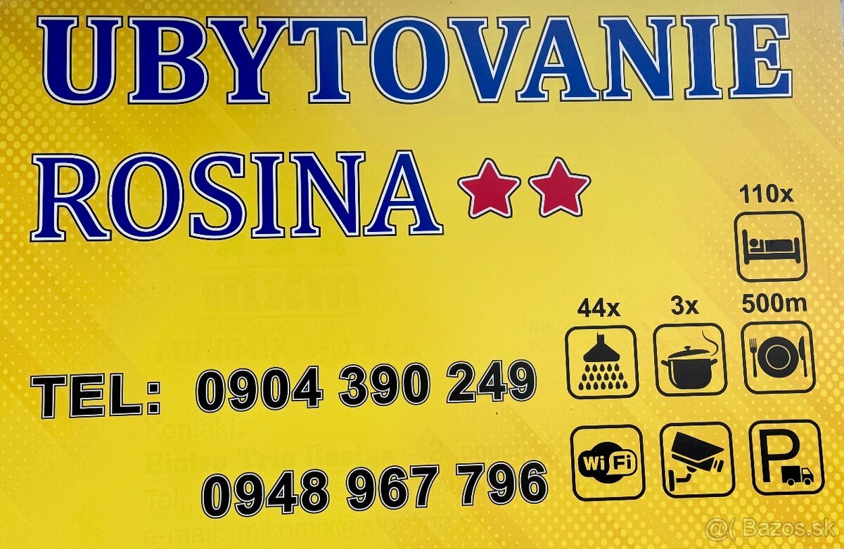 UBYTOVANIE ROSINA-Žilina