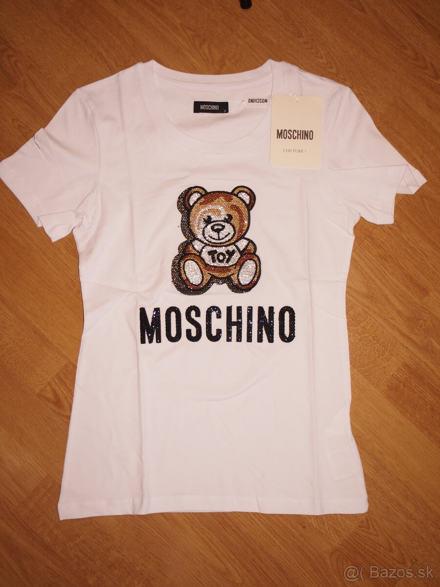 Moschino dámske tričko biele