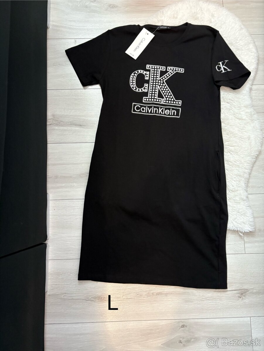 Čierne saty Calvin klein