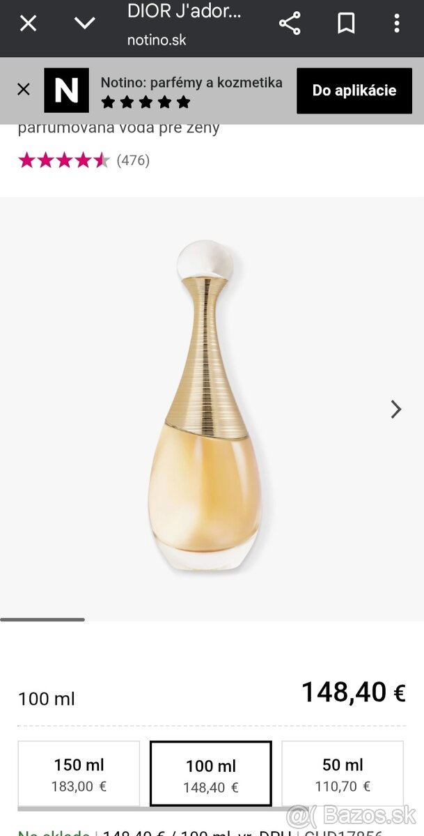 Parfém DIOR J'ADORE