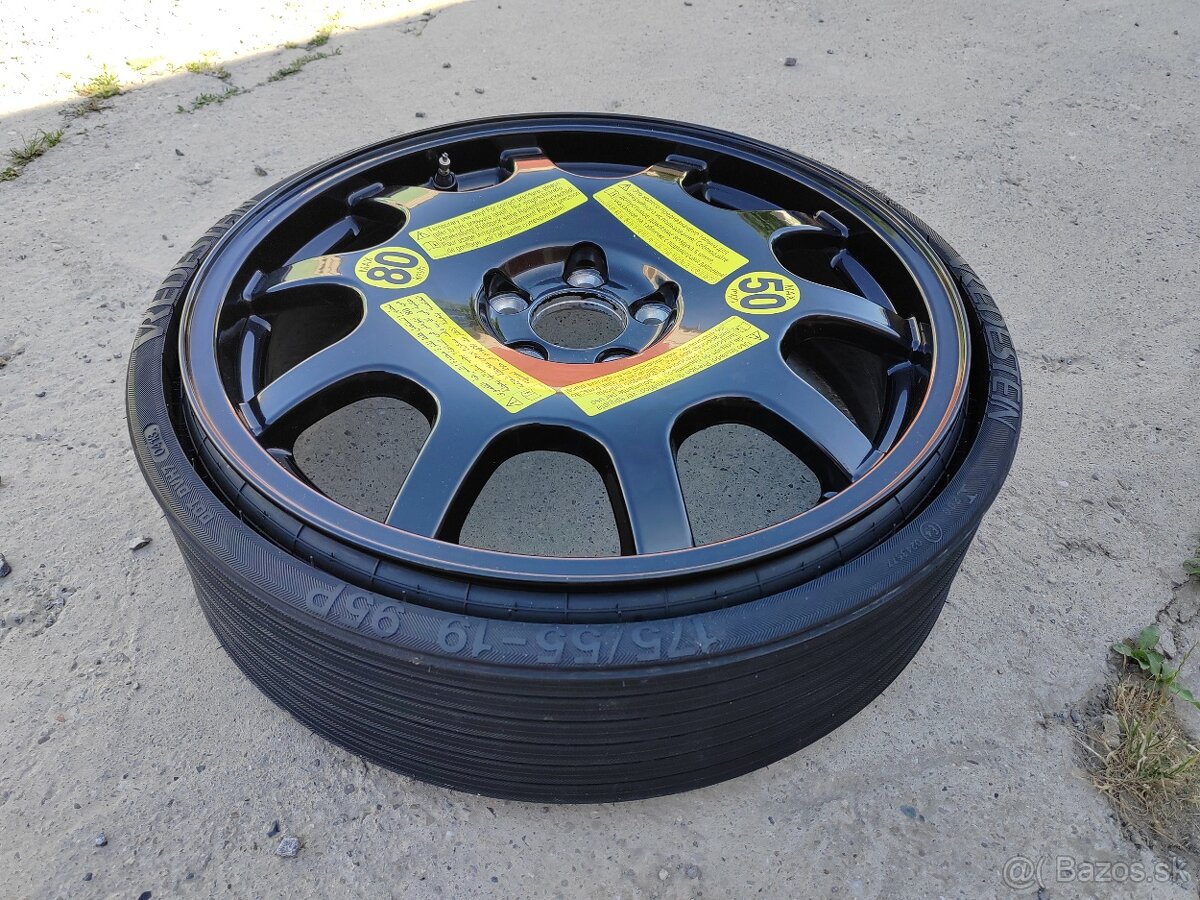 Predám rezervné koleso dojazdové 5x112 r19 , 5x112r16