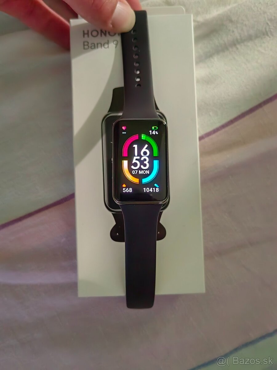 Honor 9 band fitnes hodinky čierne používané ani nie mesiac
