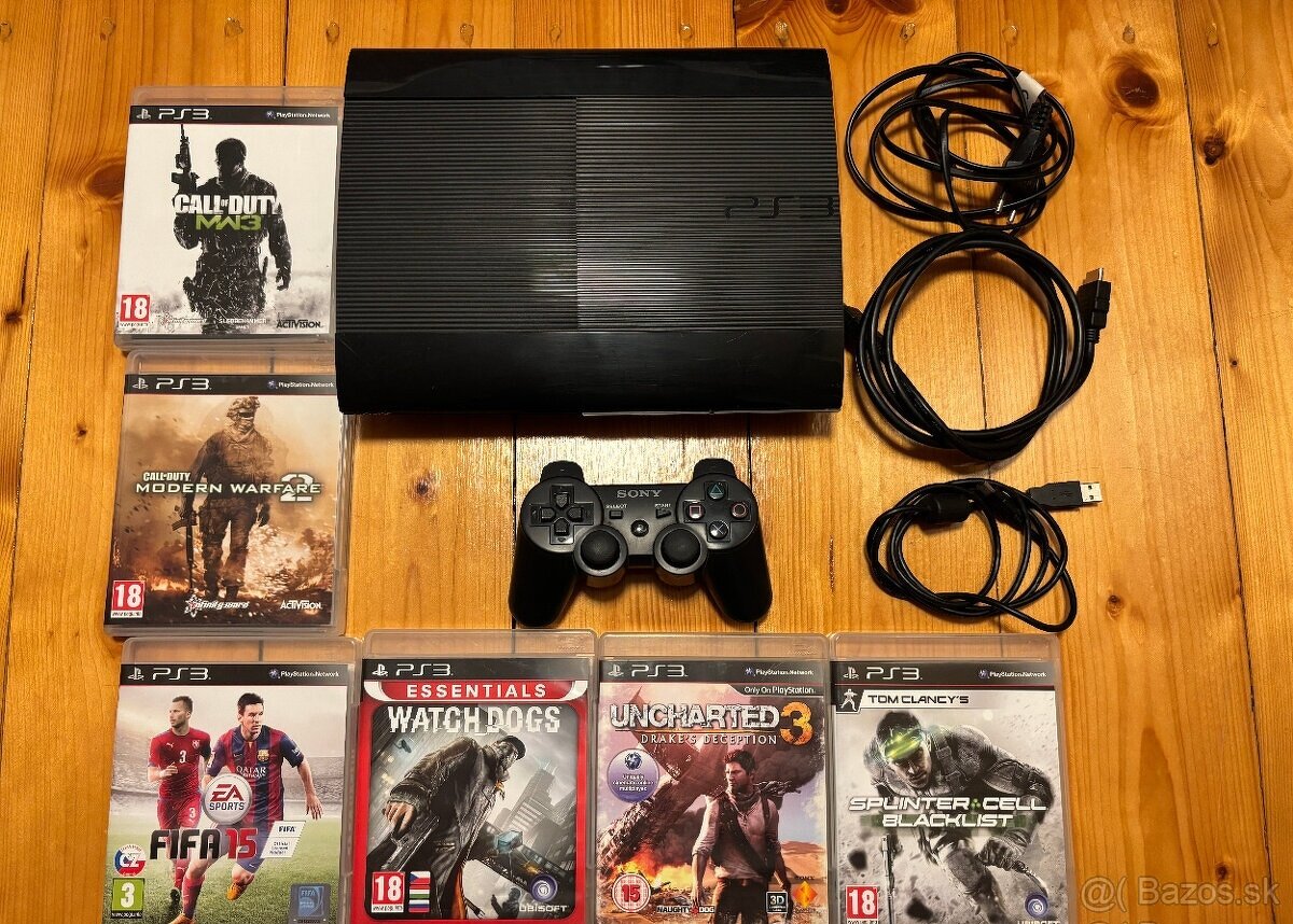 Herná Konzola - Playstation 3 SuperSlim - PS3 150Gb + hry