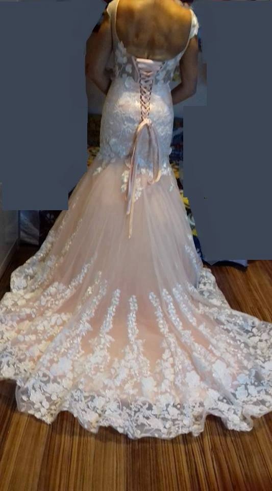Nove cipkovane luxusne saty v style morska panna