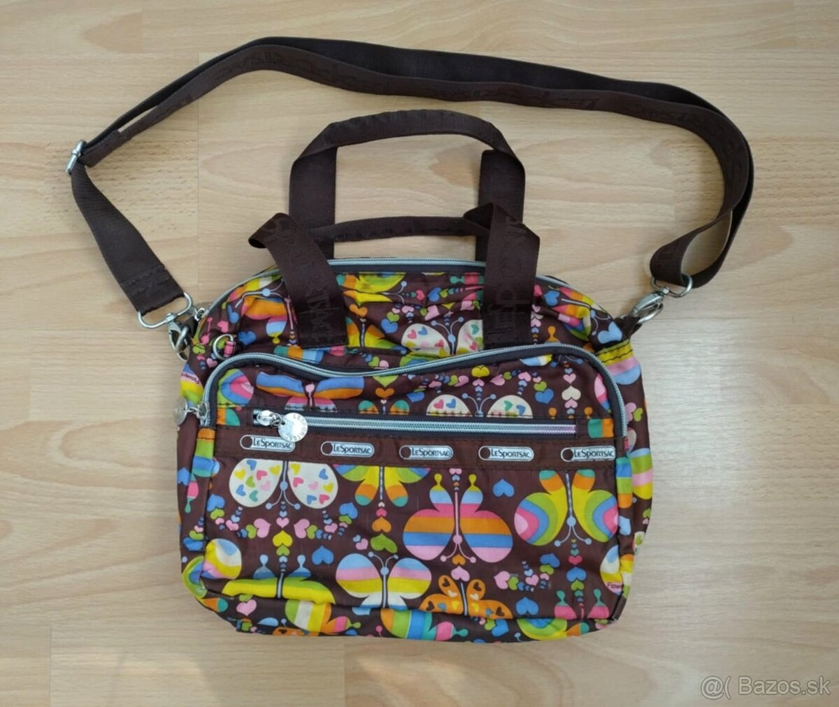 Dámska hnedá kabelka crossbody (LeSportsac)