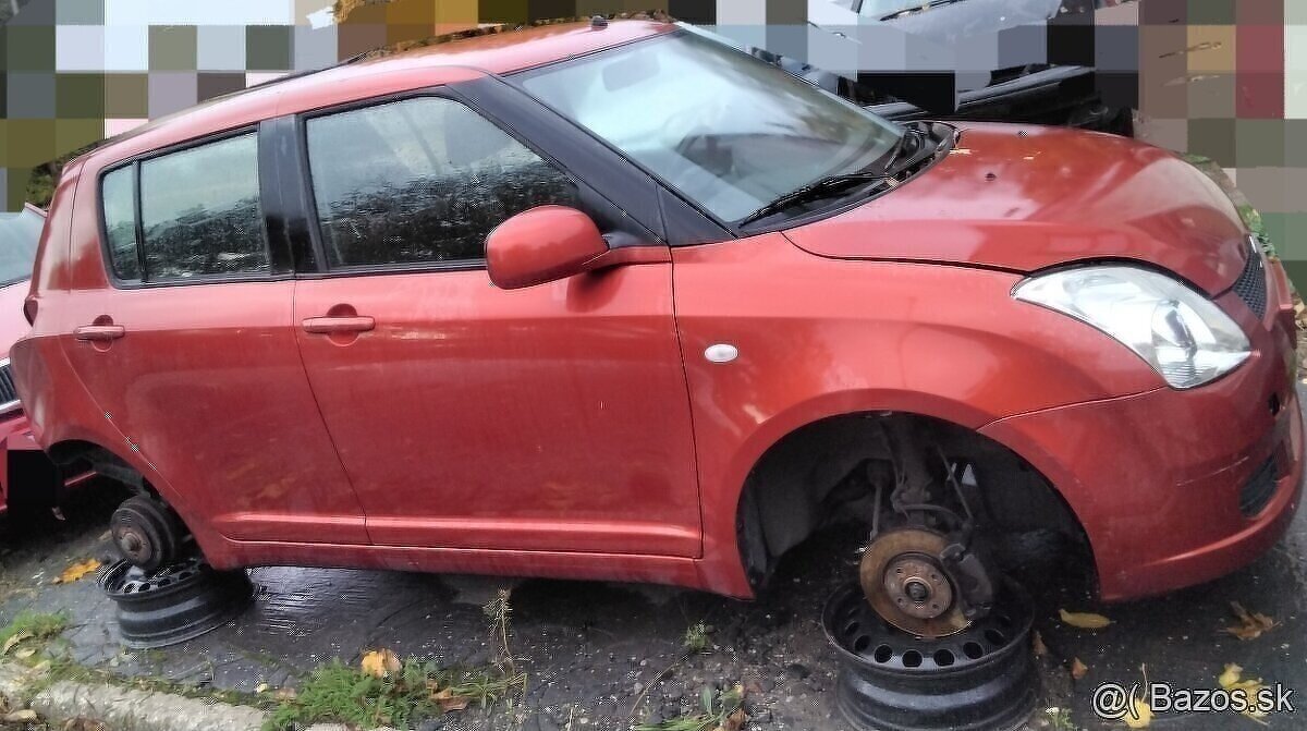 Suzuki SWIFT 1.3 2008 predám DVERE, MOTOR M13A, riadenie a i