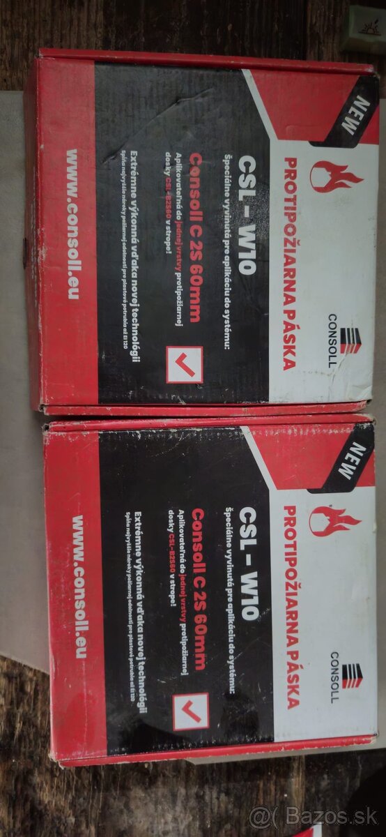 Predám protipožiarne pásky hilti a consoll