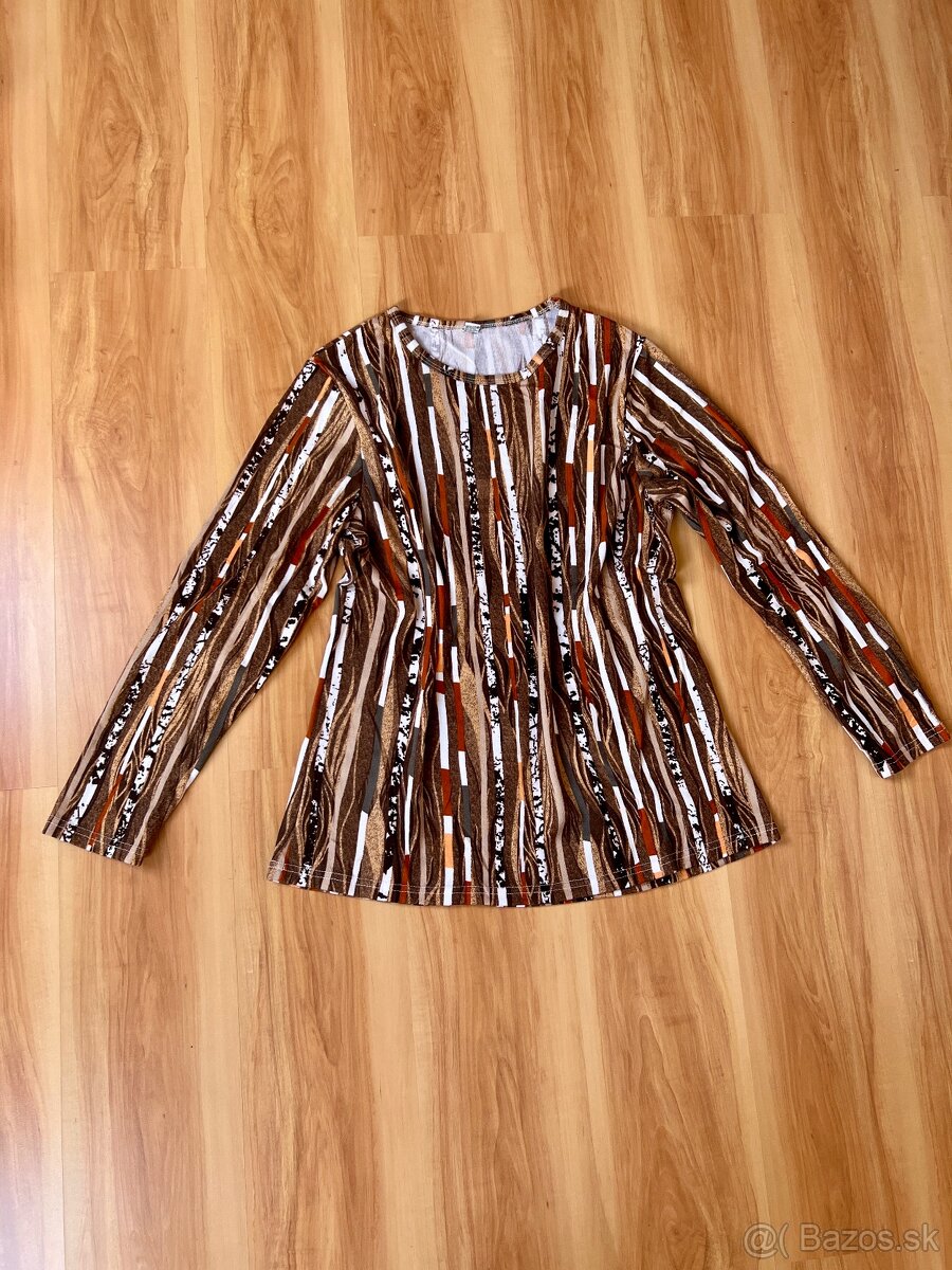 Hnedé tričko, 52 / XXL