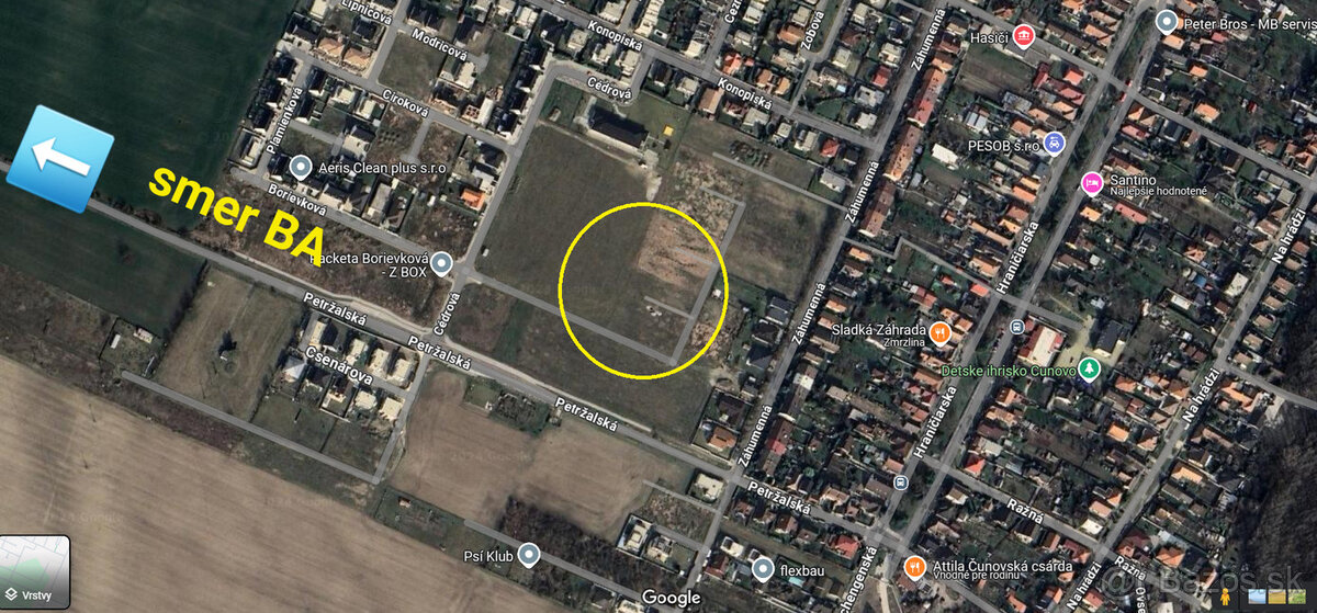 Ponúkame stavebný pozemok na predaj, Čunovo.