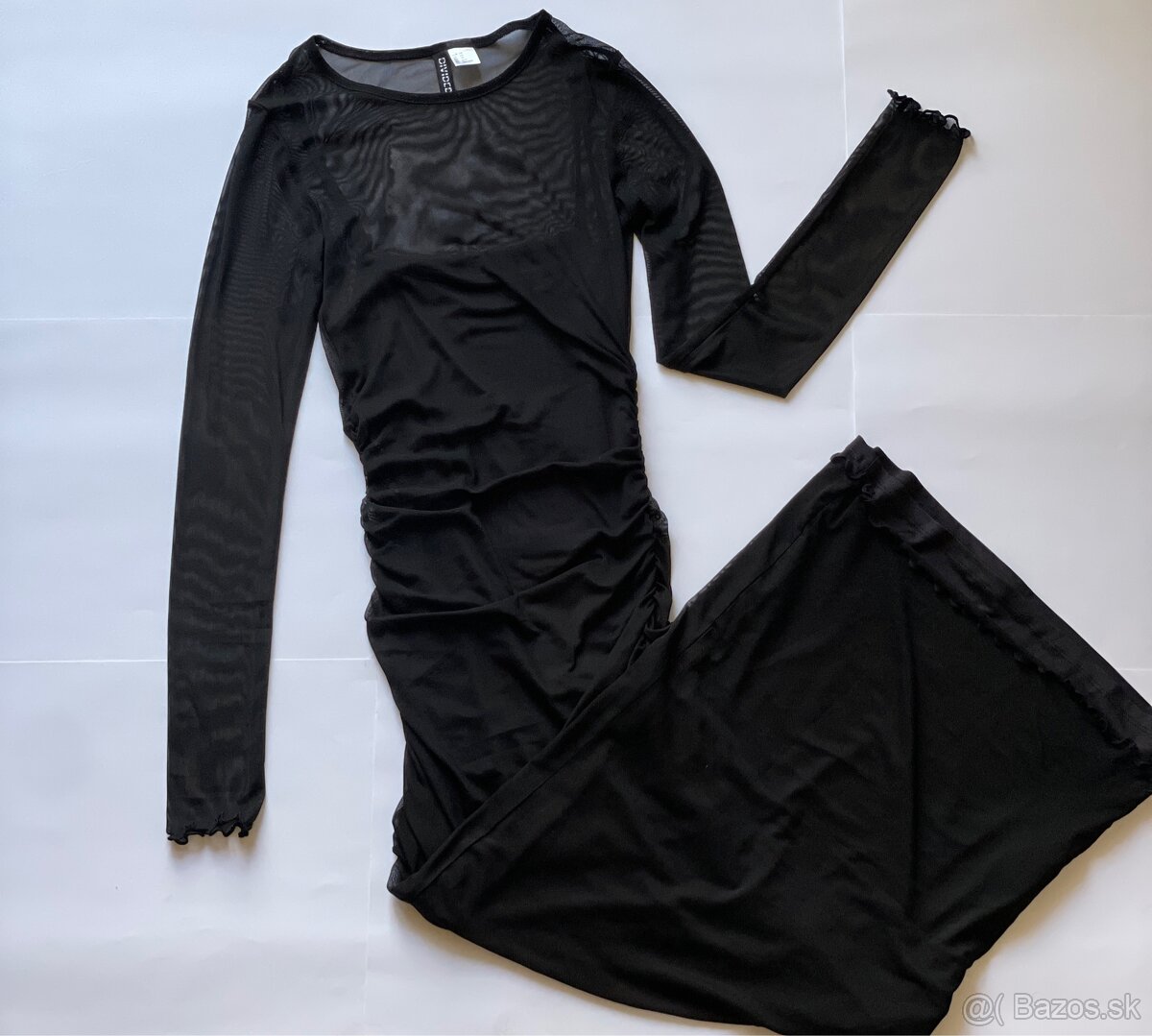 Čierne midi šaty H&M