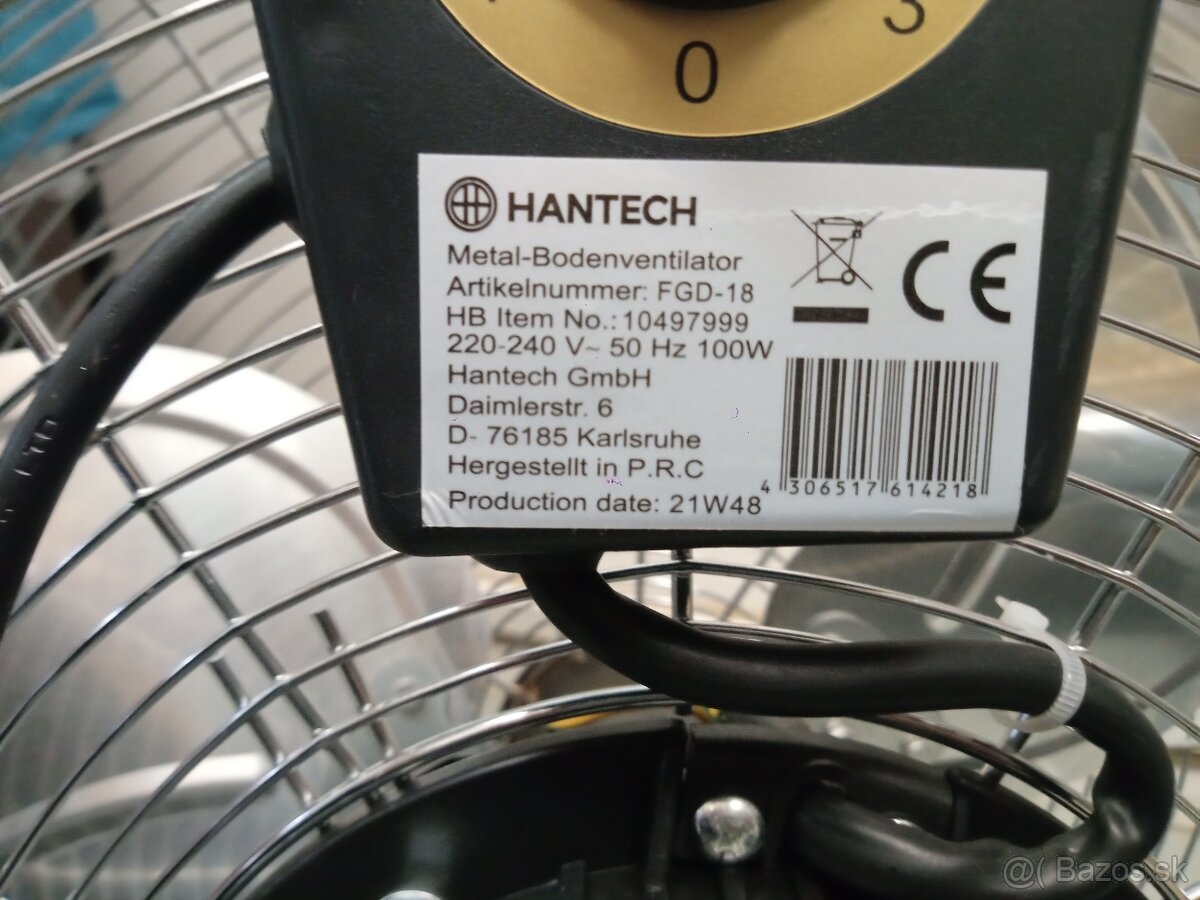 naklápací stavebný ventilátor