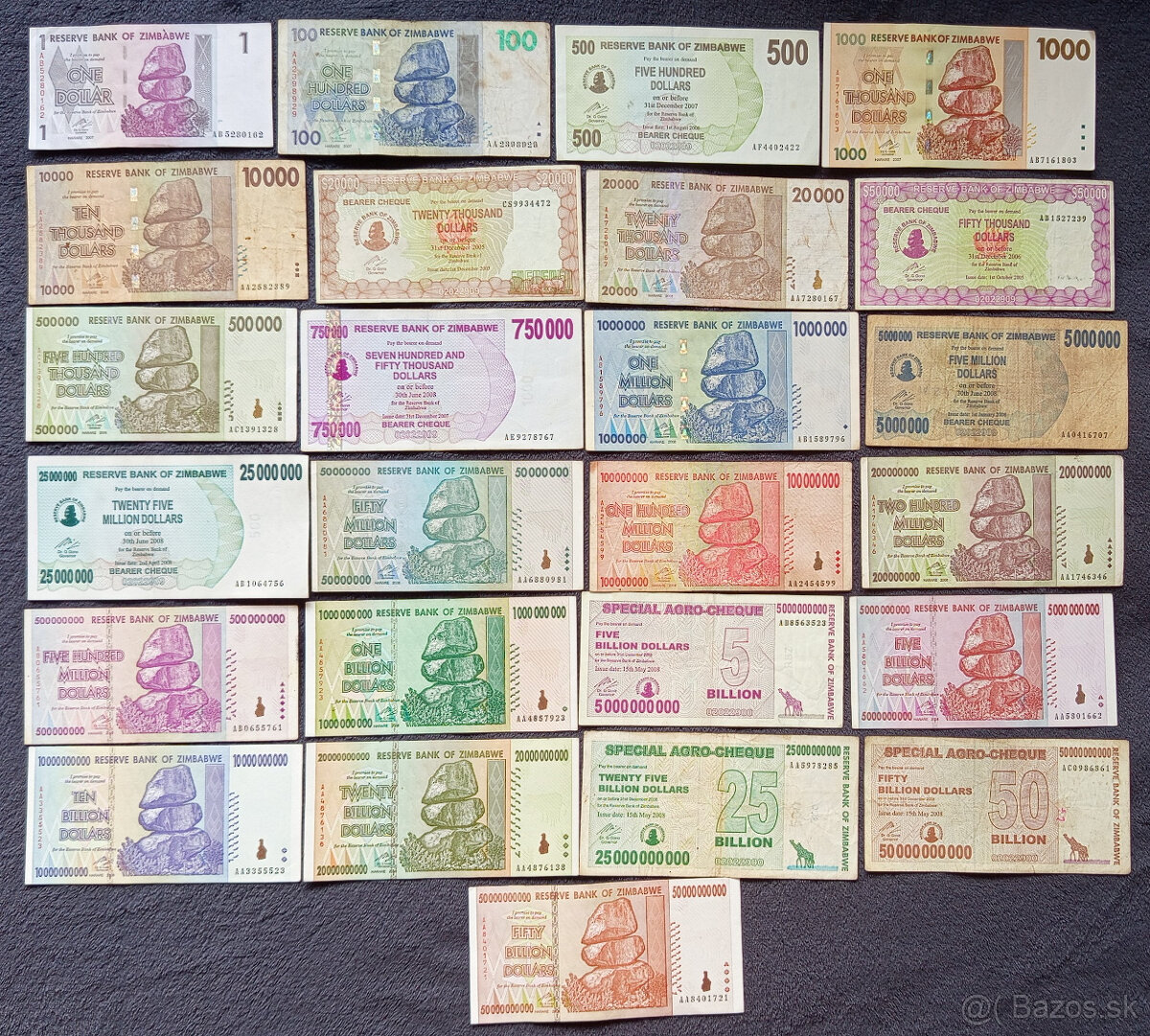 Bankovky z obehu Zimbabwe