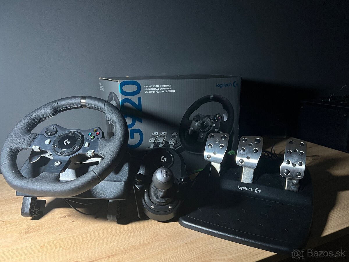 Predám Volant Logitech G920 s pedálmi + riadiaca páka
