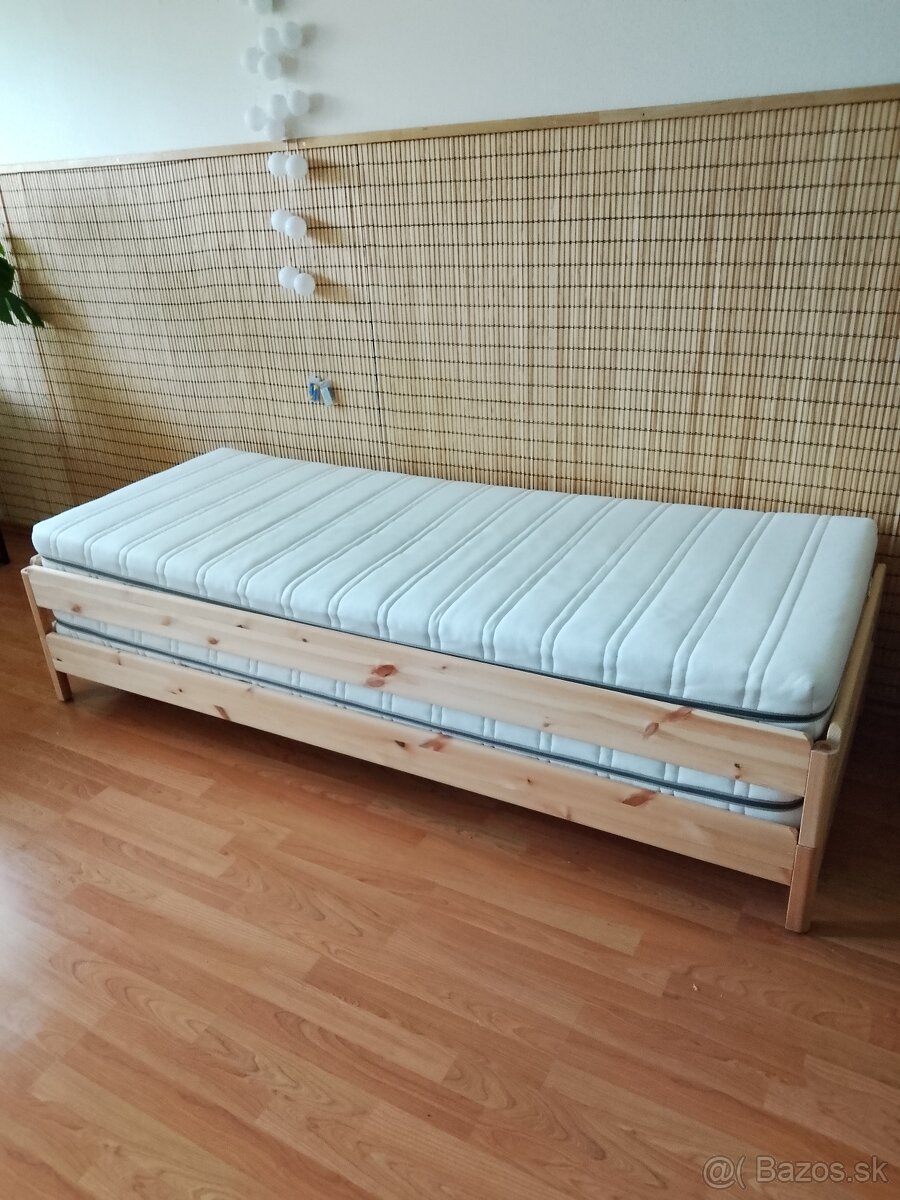 IKEA stohovacia posteľ UTÅKER + 2x matrac