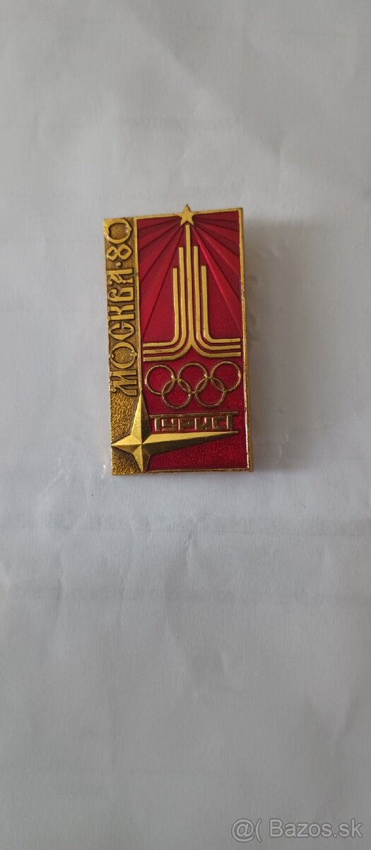 Odznak olympiáda Moskva 1980