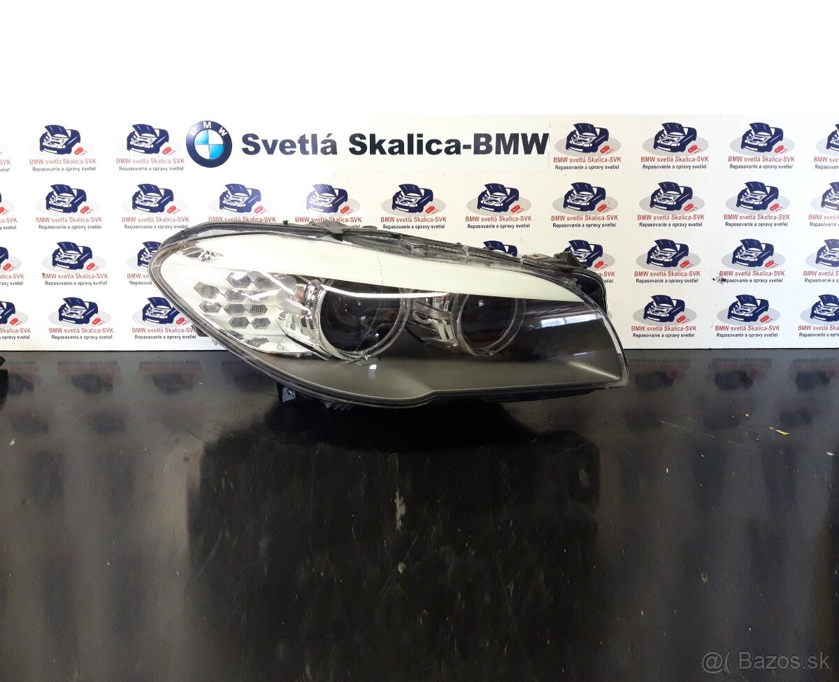 Vymenou svetlo pre BMW F10 + F11 bixenon