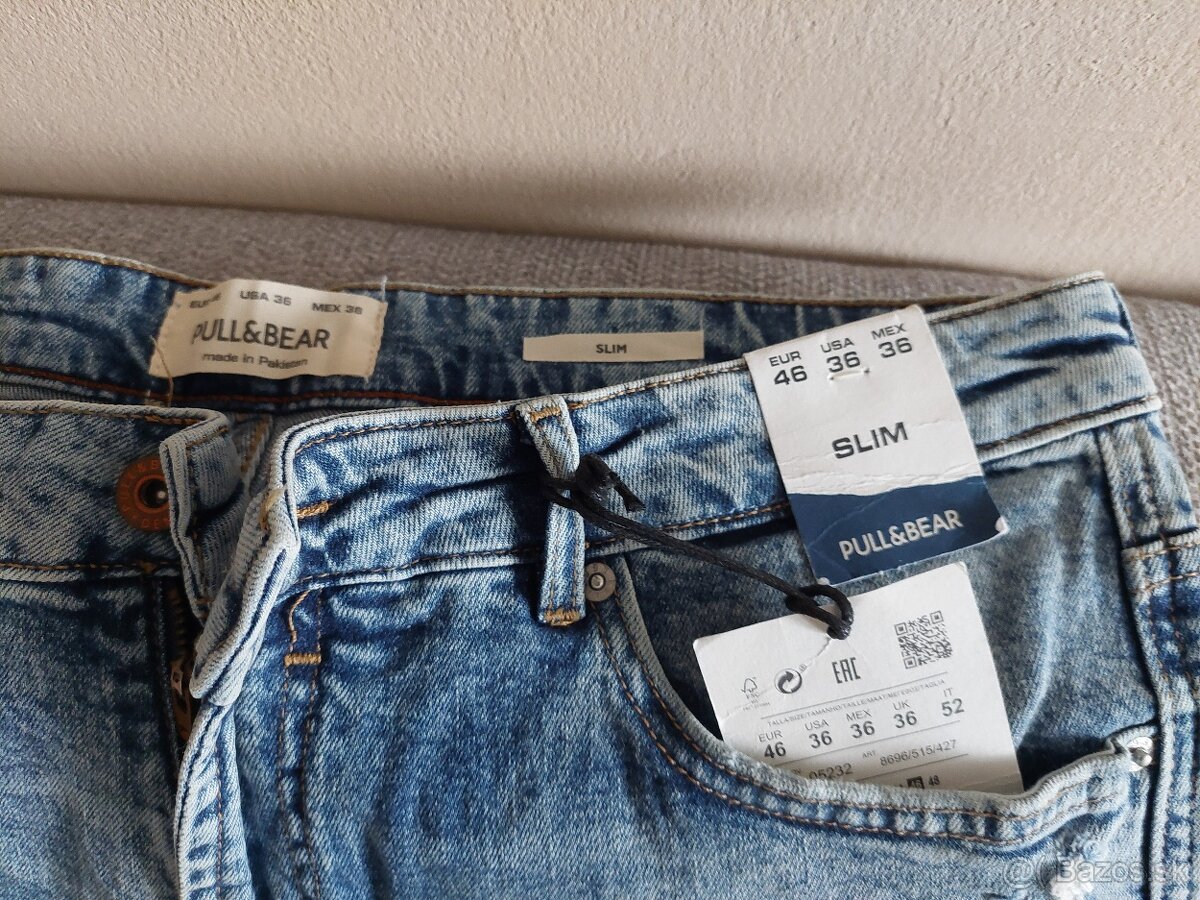 Pánske jeans kraťasy 36