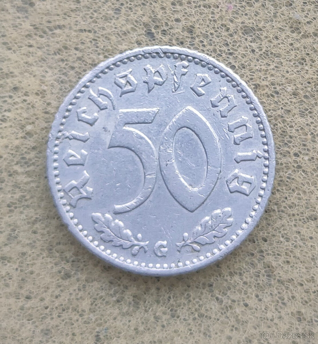 50 Reichspfennig 1944 G - Vzacny rocnik