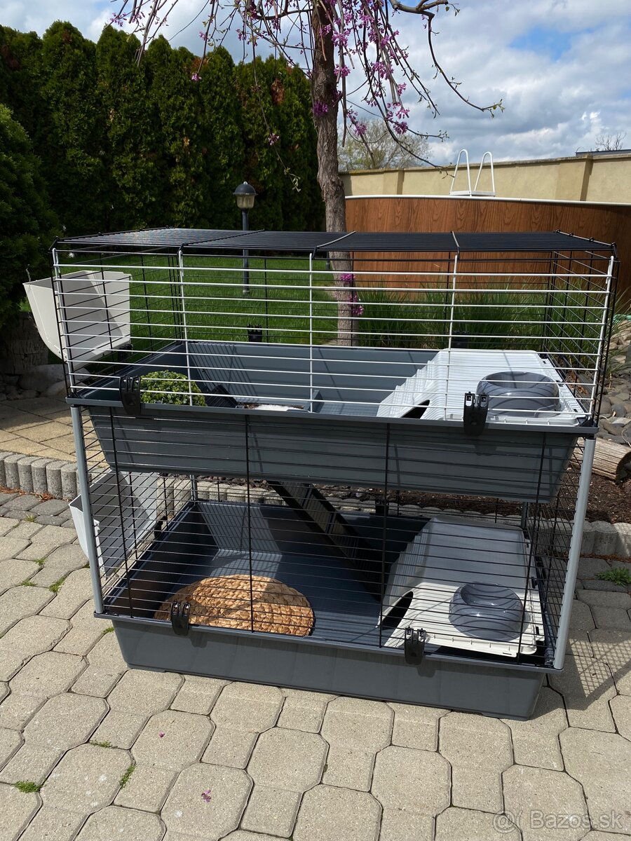 FERPLAST poschodová klietka pre zajaca morča ježka 95cm
