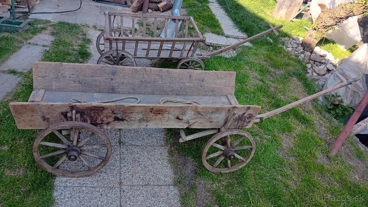 Kolesa z voza, Drevené voziky