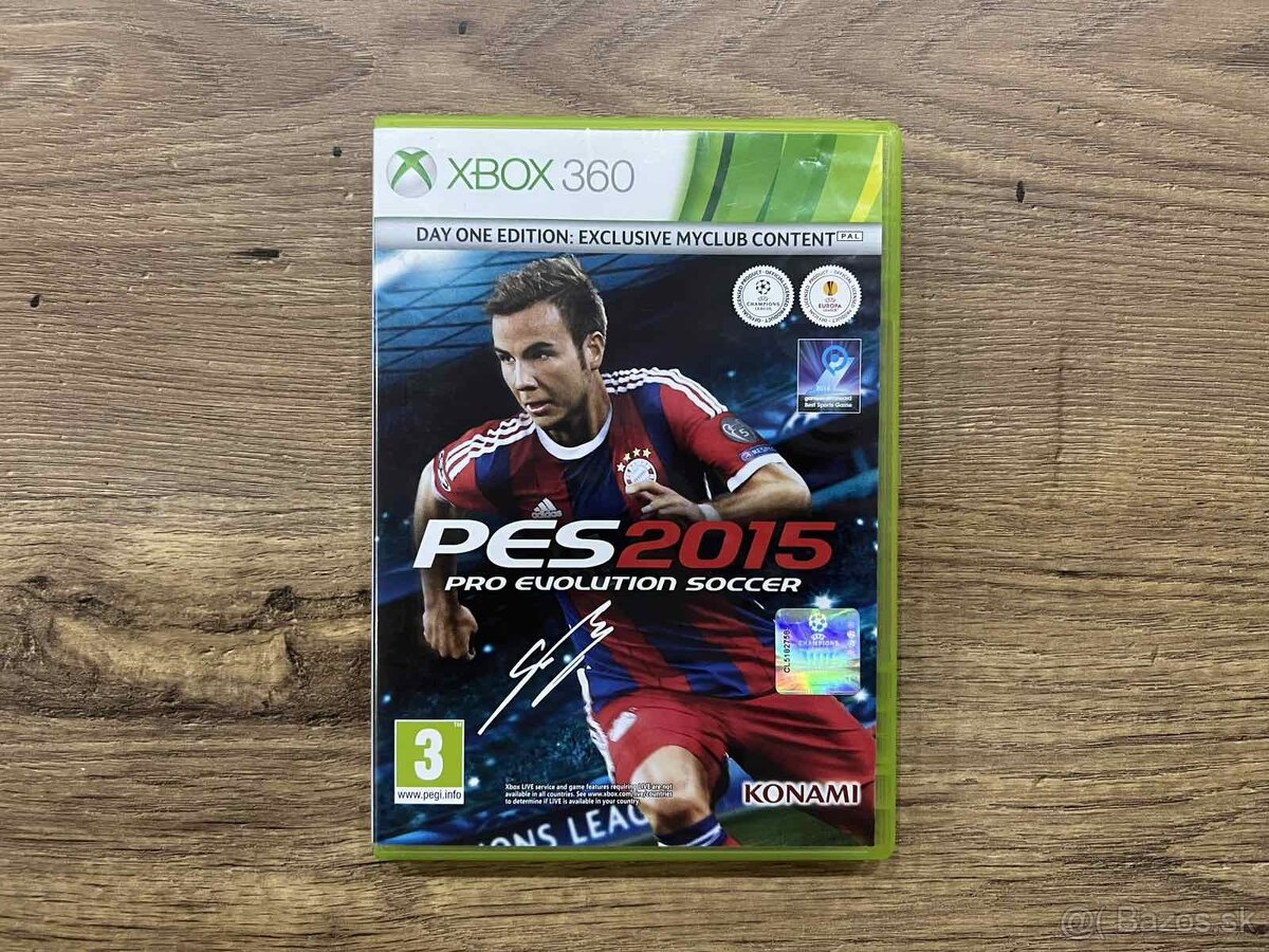 Hra na Xbox 360 - Pro Evolution Soccer 2015