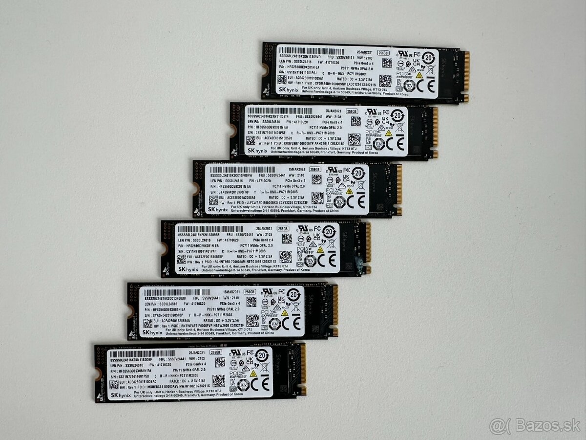 SKhynix PC711 NVMe OPAL 256GB SSD M.2
