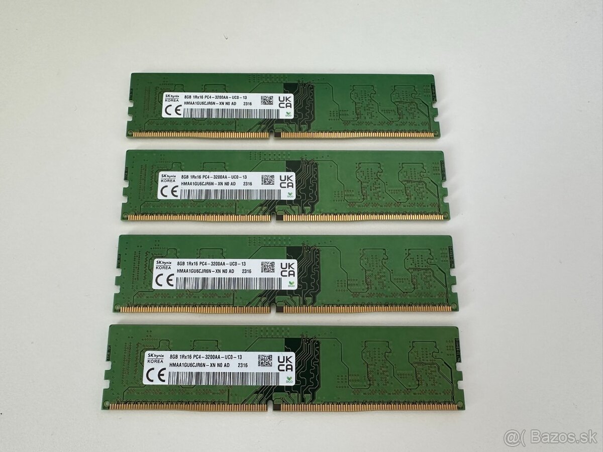 32GB DDR4 3200MHz (4x8GB)
