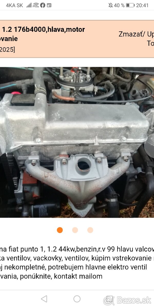 Punto, 1.2 176b4000,hlava,motor