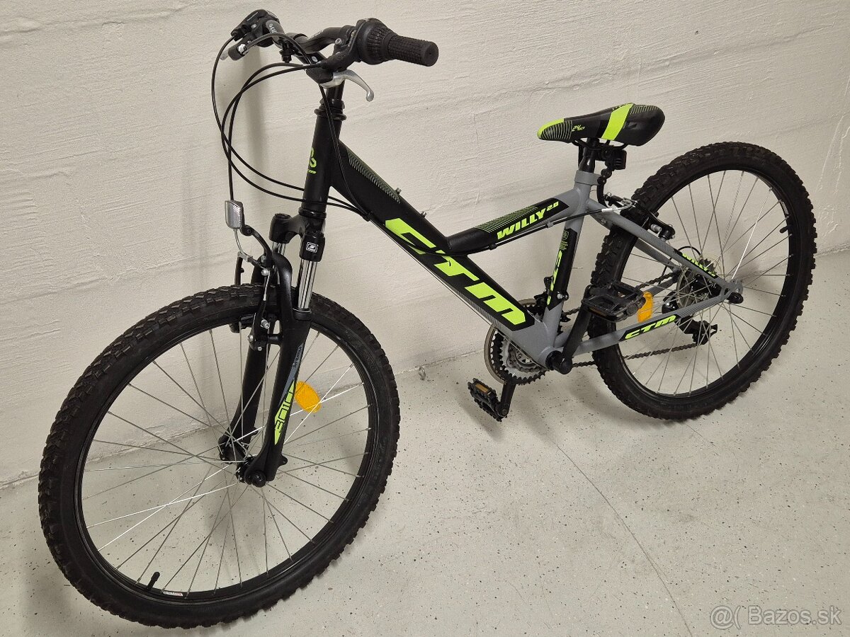 Detský bicykel CTM WILLY 2.0 MATNÁ ŠEDÁ/ŽLTÁ