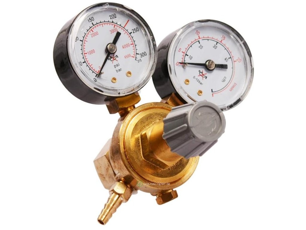 CO2 redukčný ventil s dvoma manometrami 21,8
