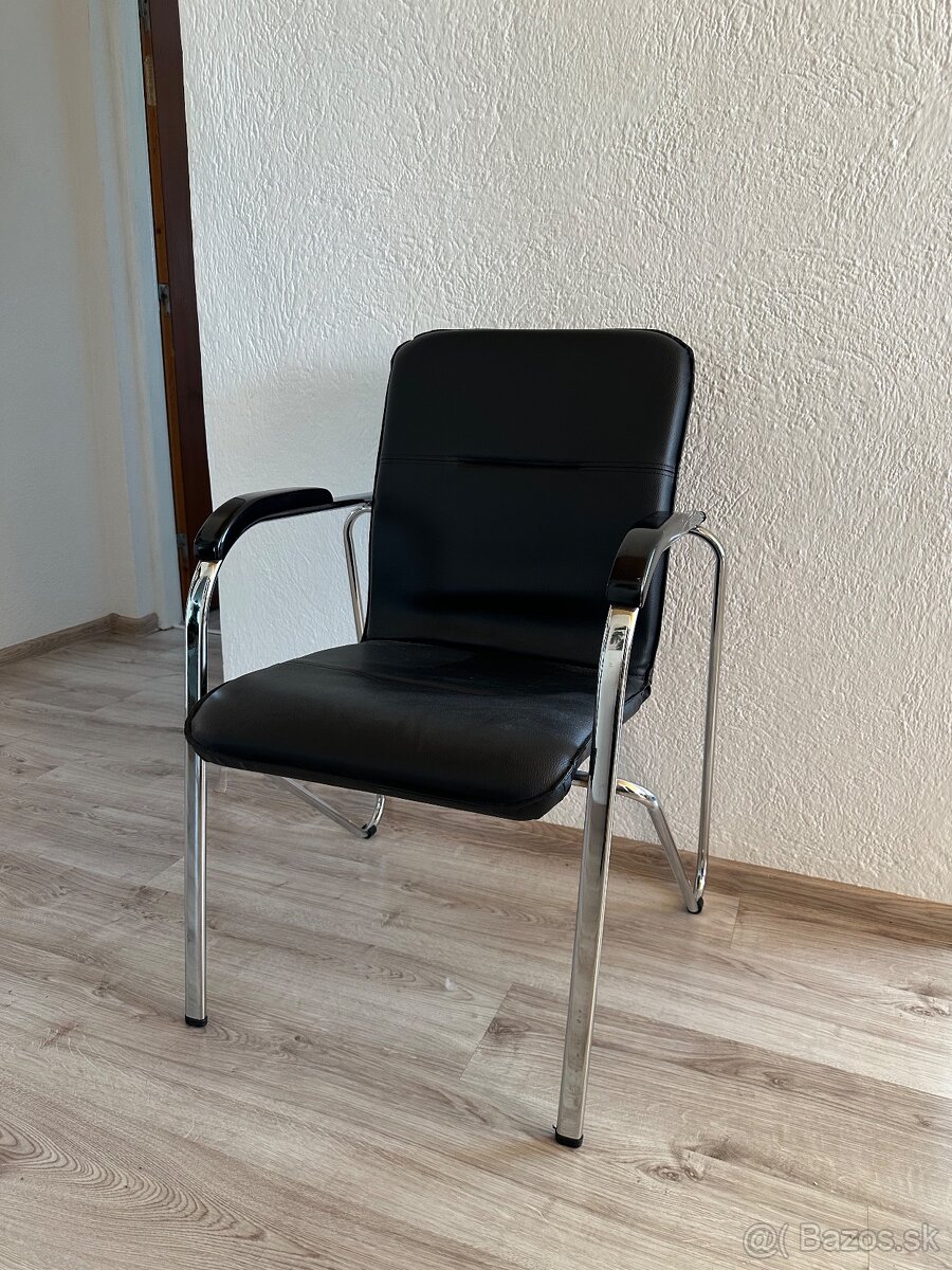 Koženková konferenčná stolička kreslo