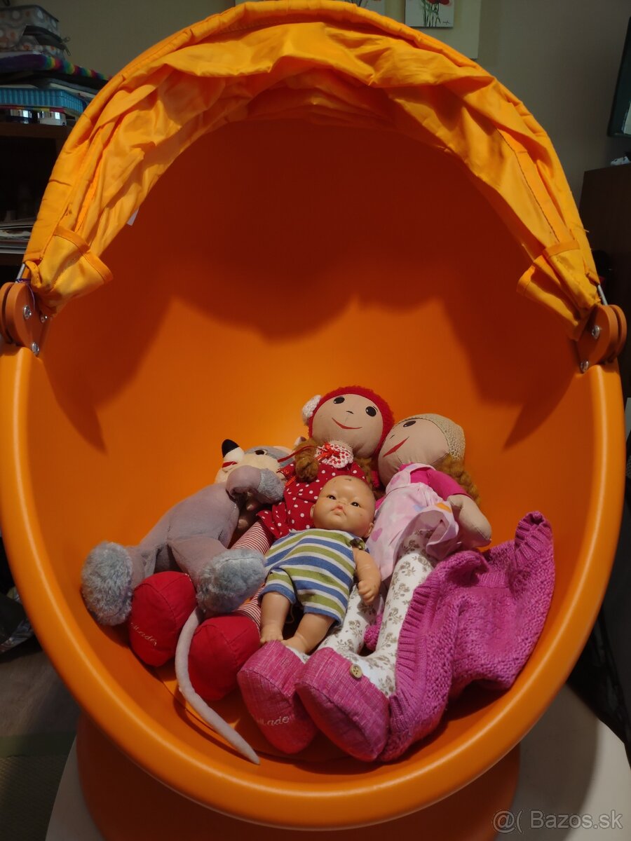 Otočné detské kreslo vajíčko ikea