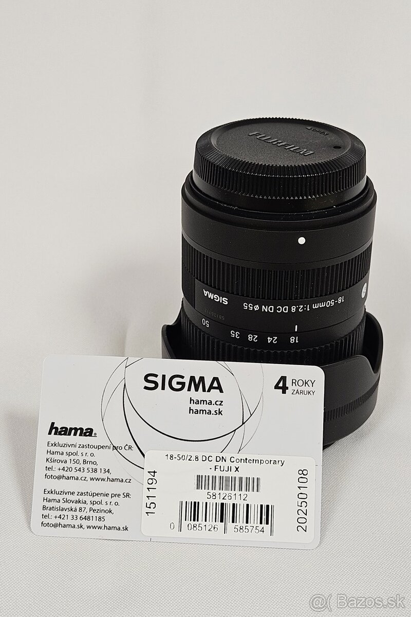 sigma 18-50/2,8 DC DN pre fuji x