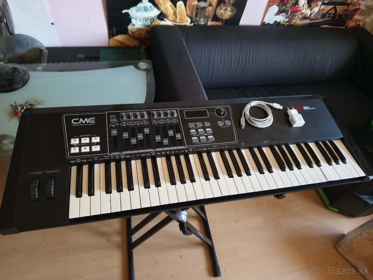 Profesionálny midi master keyboard "CME UF-60"s Aftertouch
