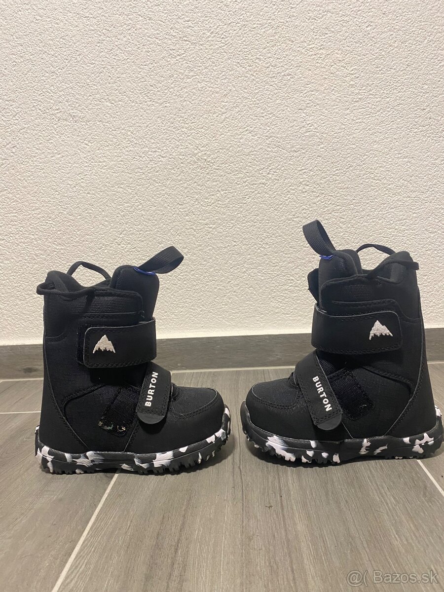 Snowboardové detské topánky Burton Mini-Grom black, č.28