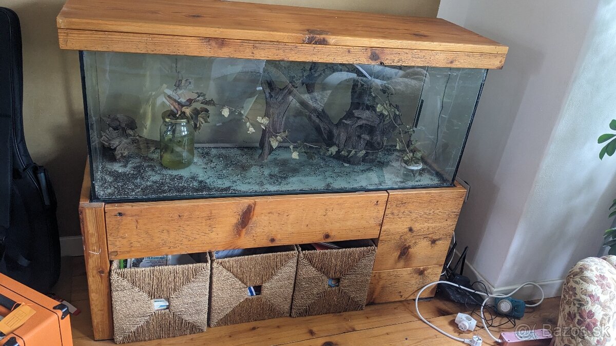 Velke akvarium komplet