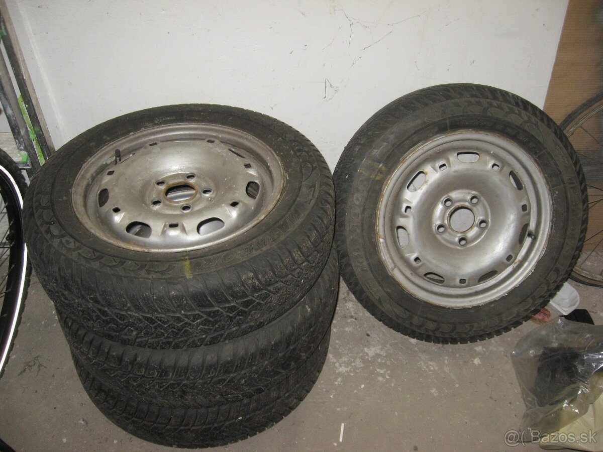 Kolesá zimné s plech. diskami 165/70 R14