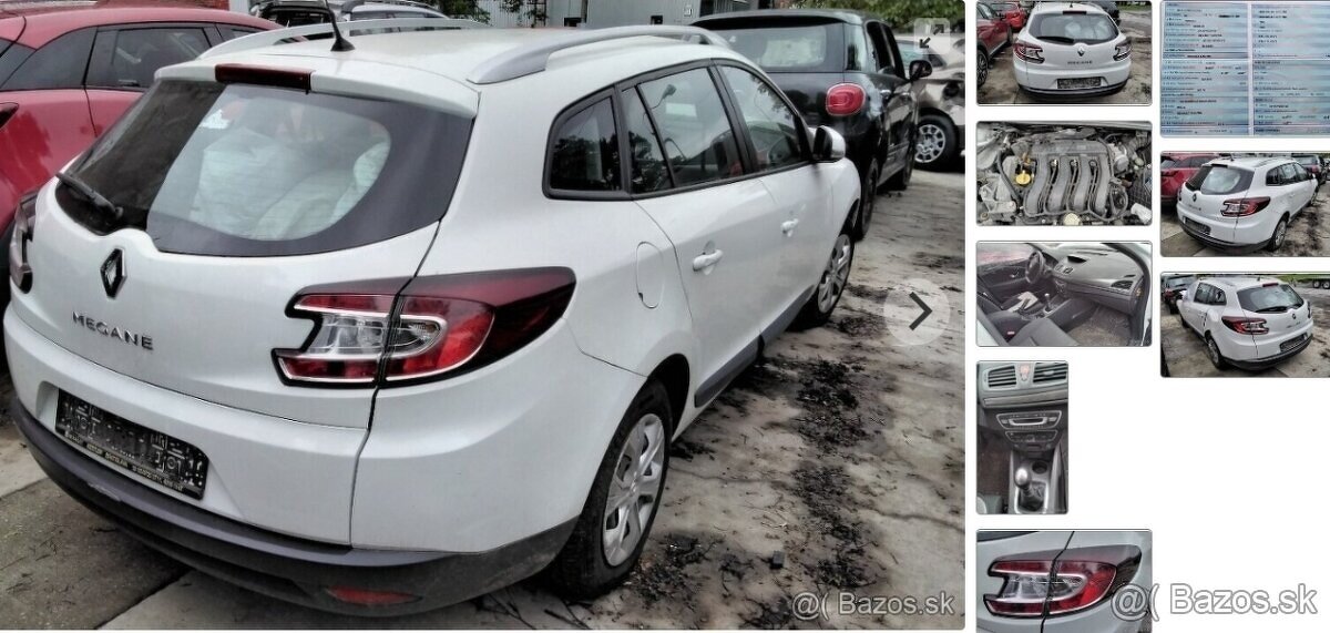 Renault Megane Grandtour 1.6 2009 predám PIATE DVERE, MOTOR
