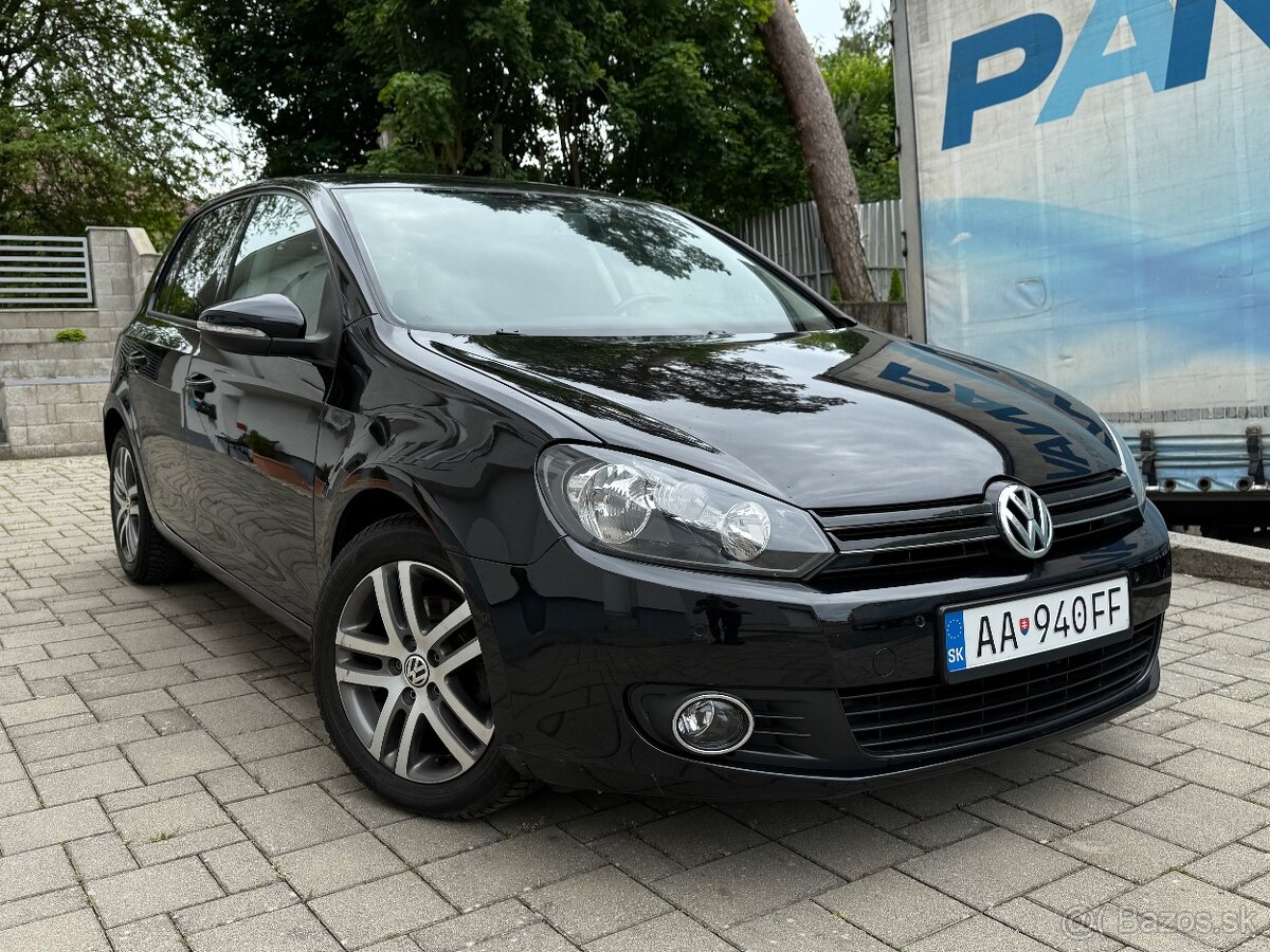Volkswagen Golf 6 1.6 Benzín TOP STAV, Slovenské, Servisná H